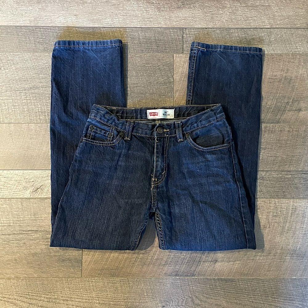 Levi’s 505 Youth Dark Blue Jeans. Size 14 (27x27).